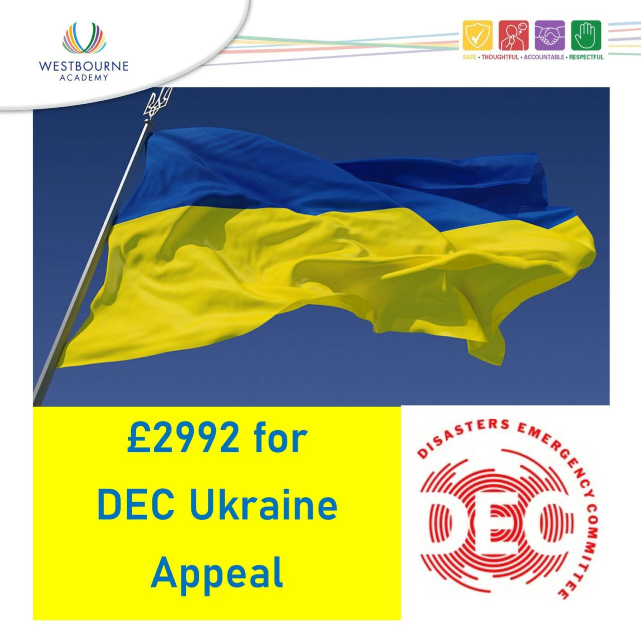 £2992 raised for DEC Ukraine Appeal