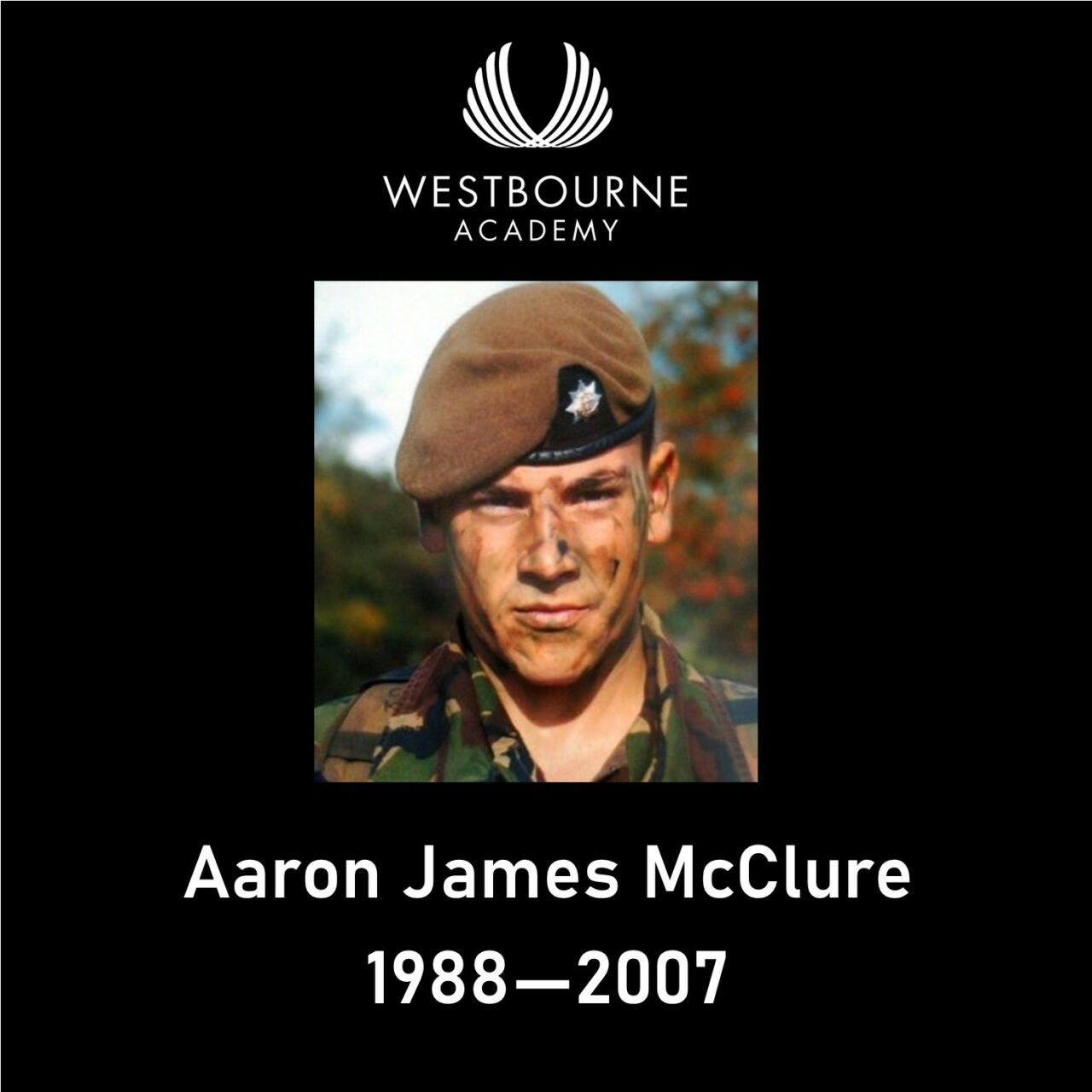 Memorial to Private Aaron McClure