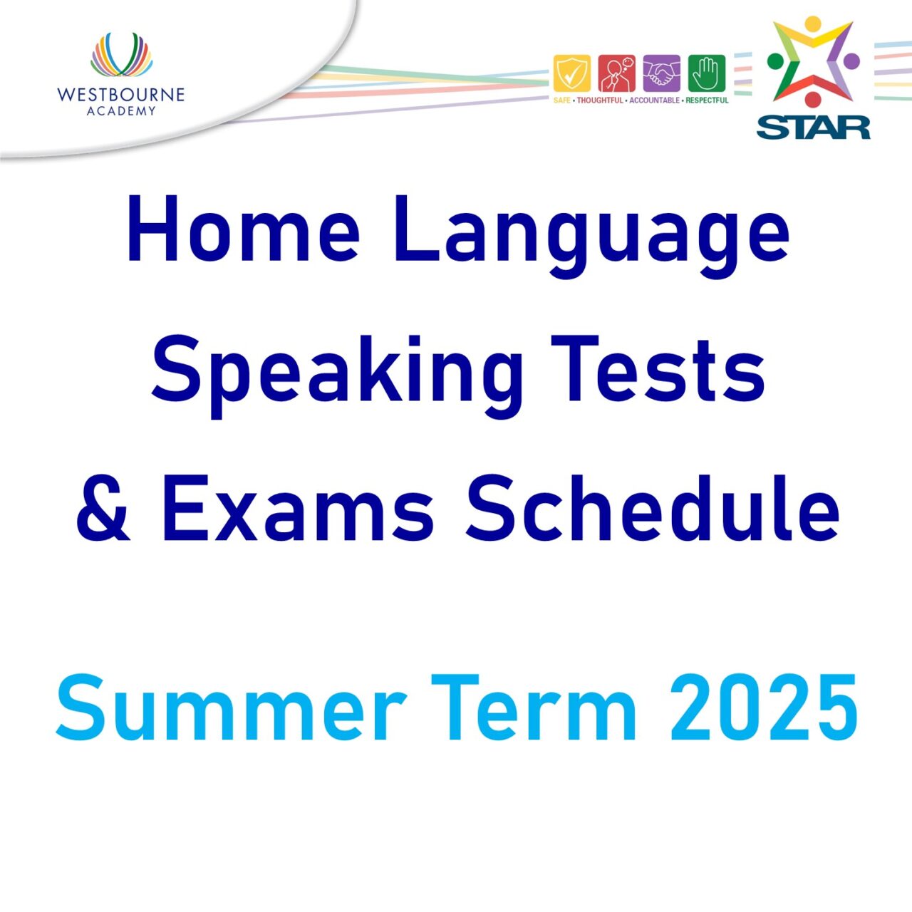 Home Language Speaking Exams Schedule