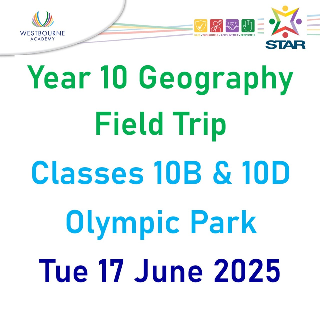 Year 10 Geography Exam Field Trip: 17 June 2025