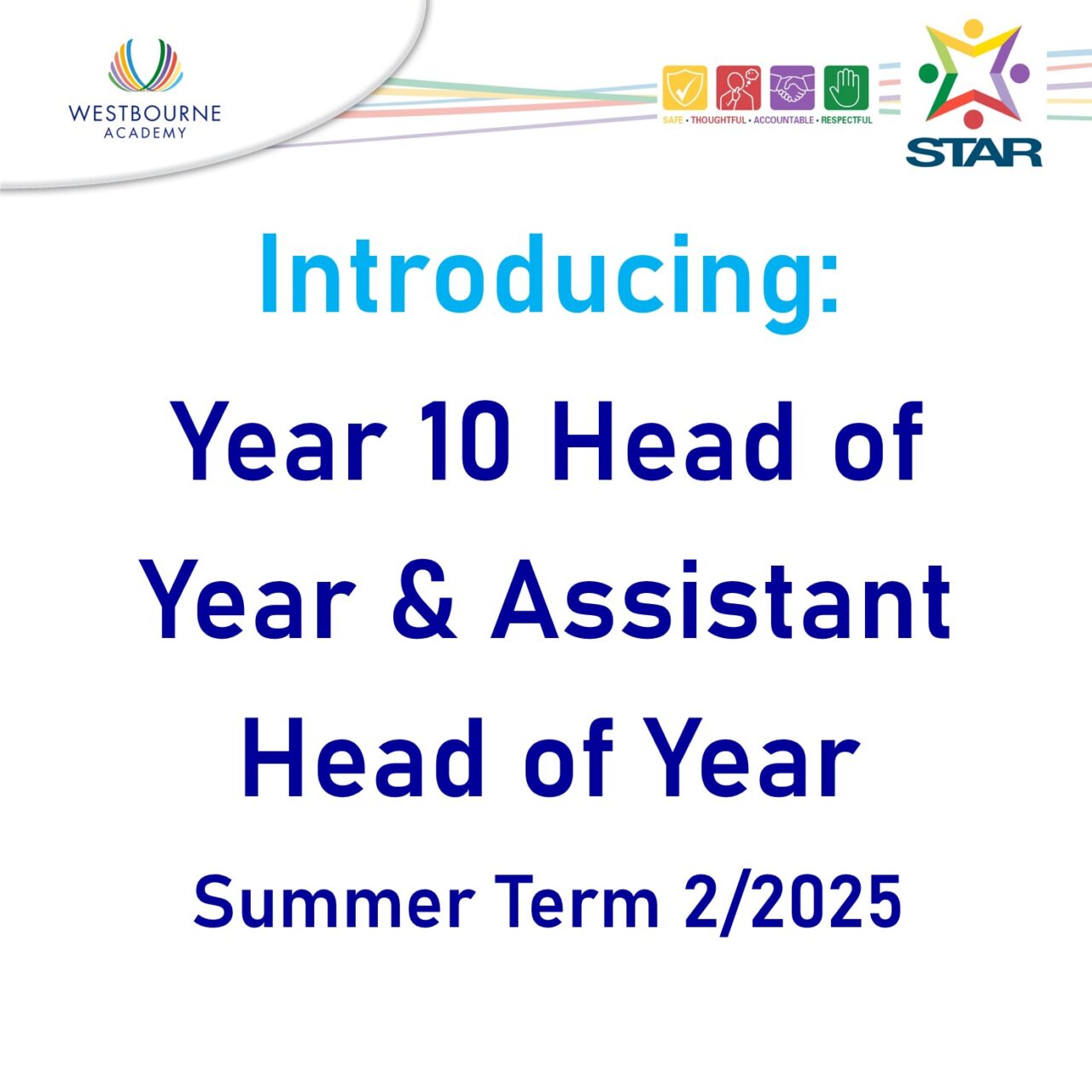 Introduction: Year 10 Head of Year & Assistant Head of Year