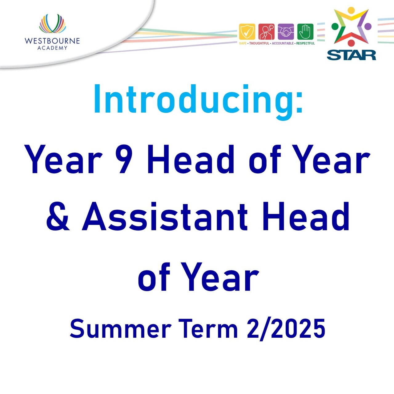 Introduction: Year 9 Head of Year & Assistant Head of Year