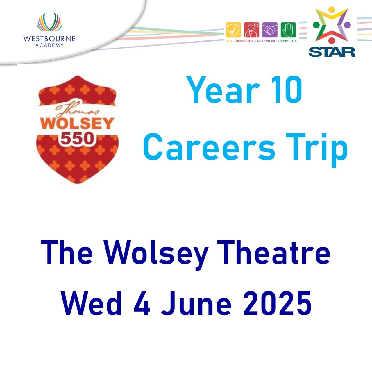 Wolsey Theatre Trip: Wed 4 June 2025