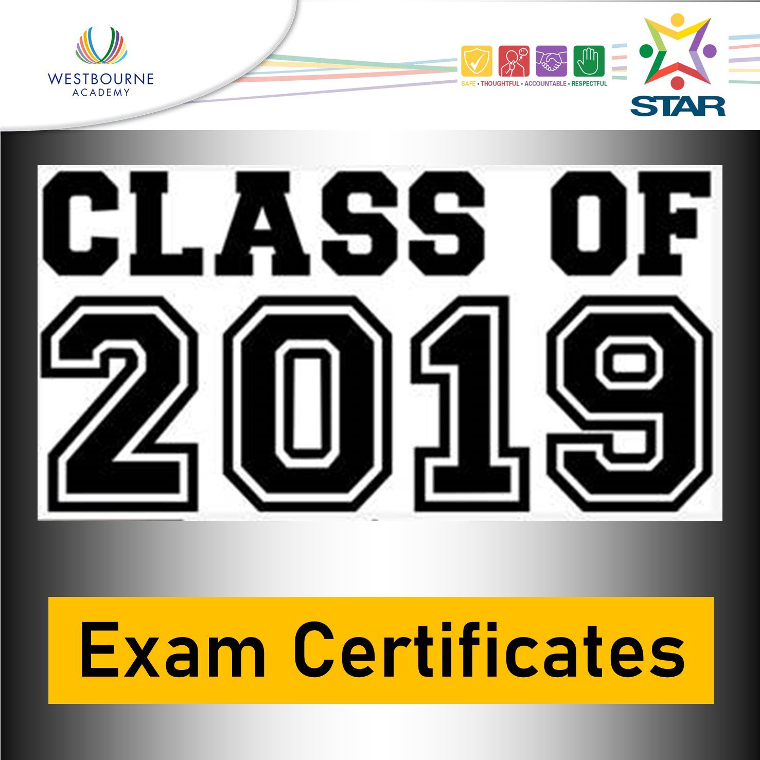 Class of 2019 exam certificates