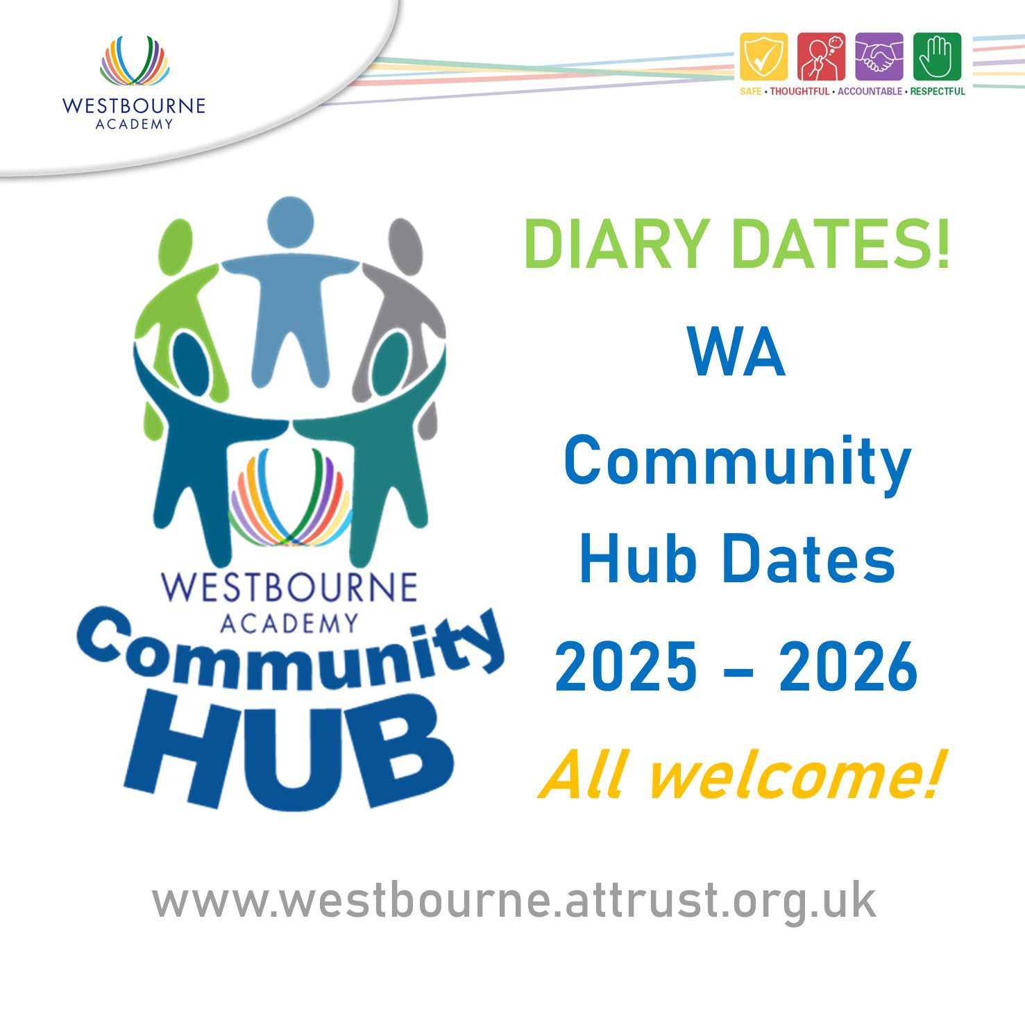 Diary Dates! Westbourne Community Hub Dates 2025-2026