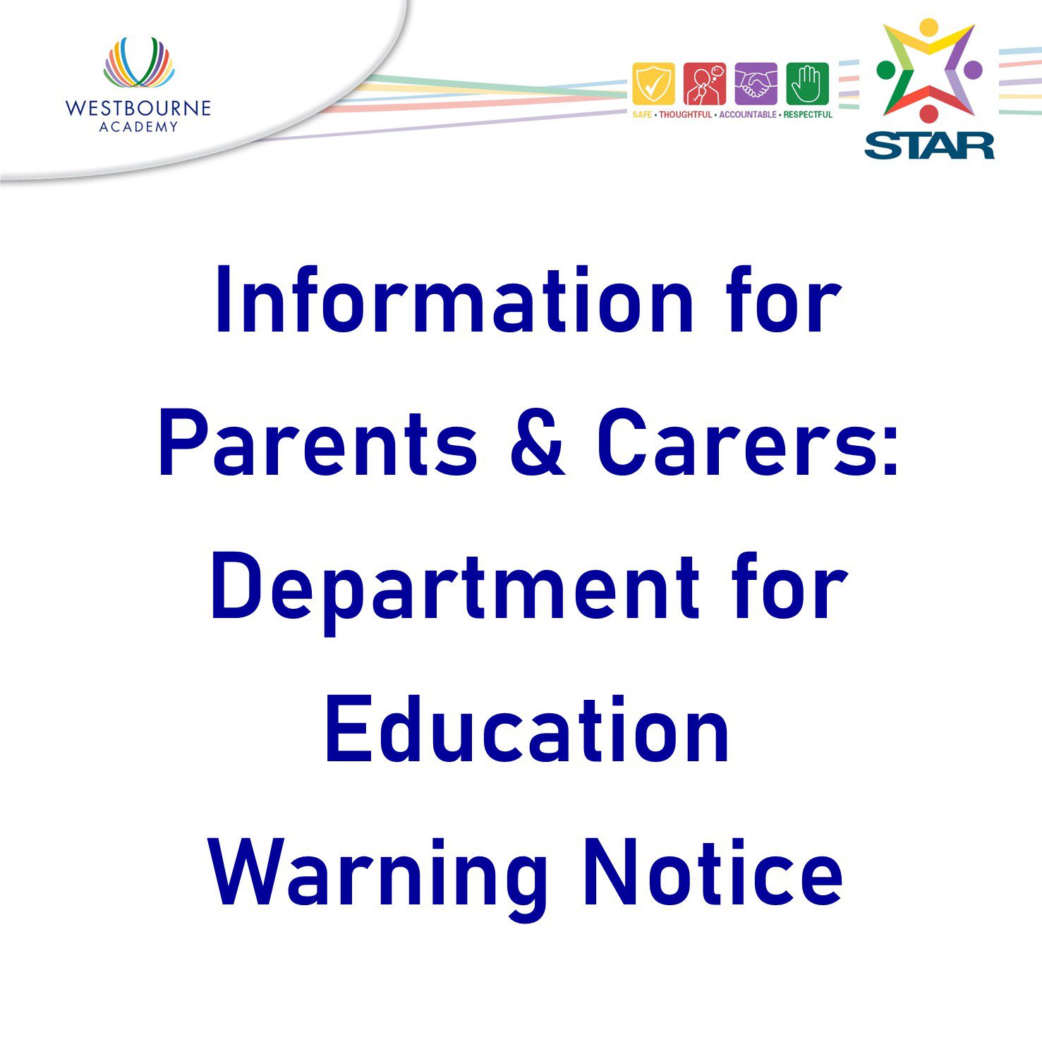 Info for parents and carers: DofE Warning Notice