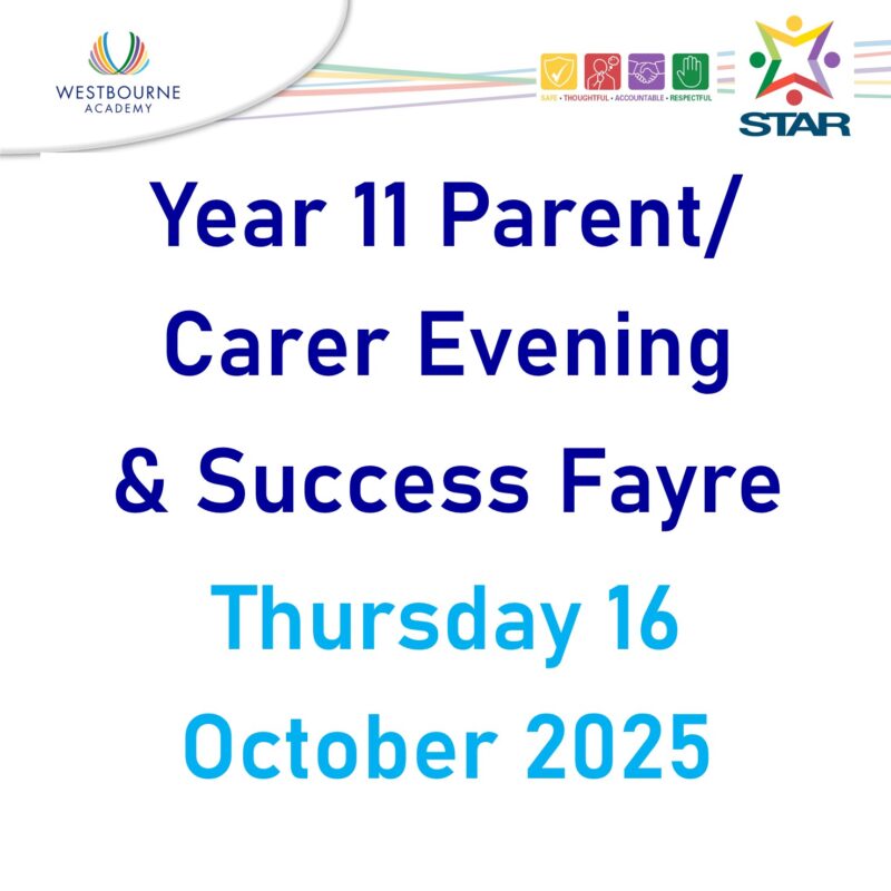 Year 11 parent/carer evening & success fayre 16 October 2025
