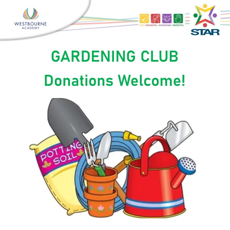 Gardening Club Donations Welcome