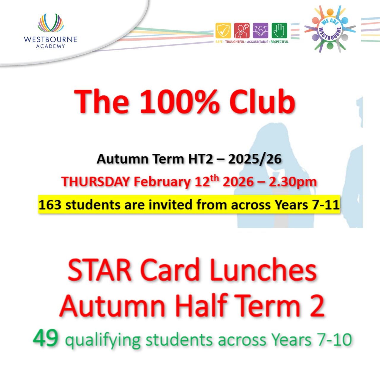 Attendance Rewards & Fab Fifteen Challenge