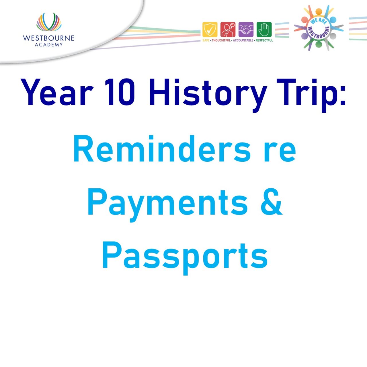 Year 10 History Trip Reminder