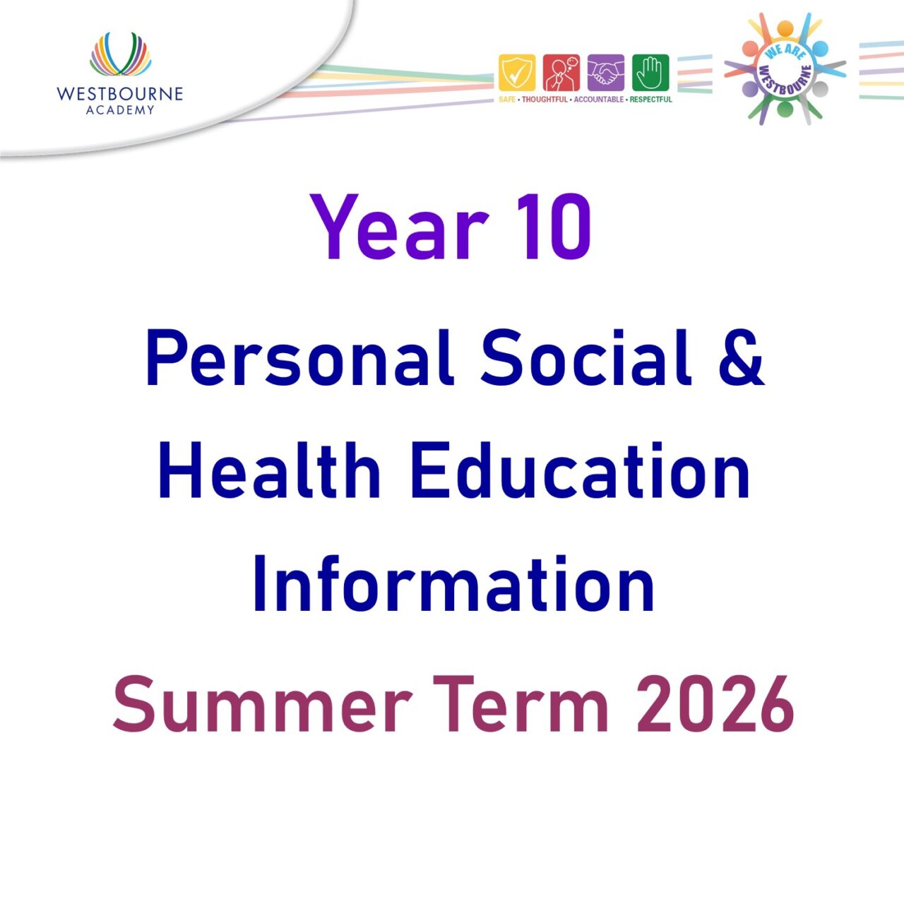 Personal Social and Health Education Information: Year 10