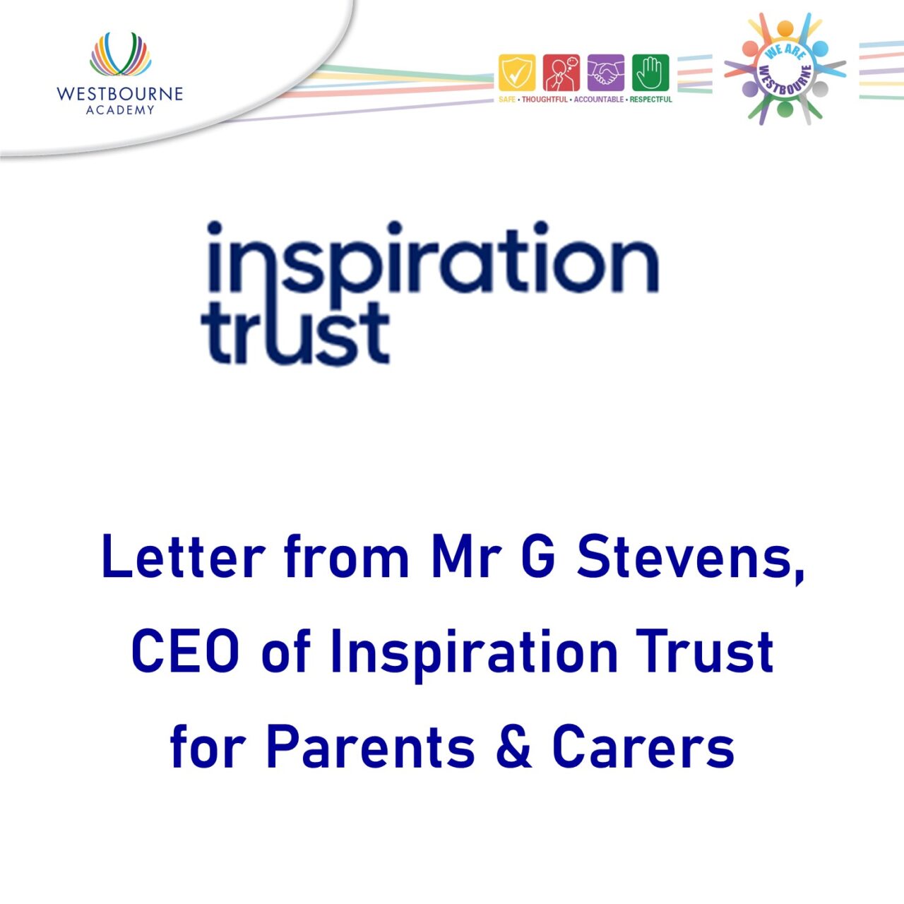 Letter from the CEO of Inspiration Trust to Parents & Carers