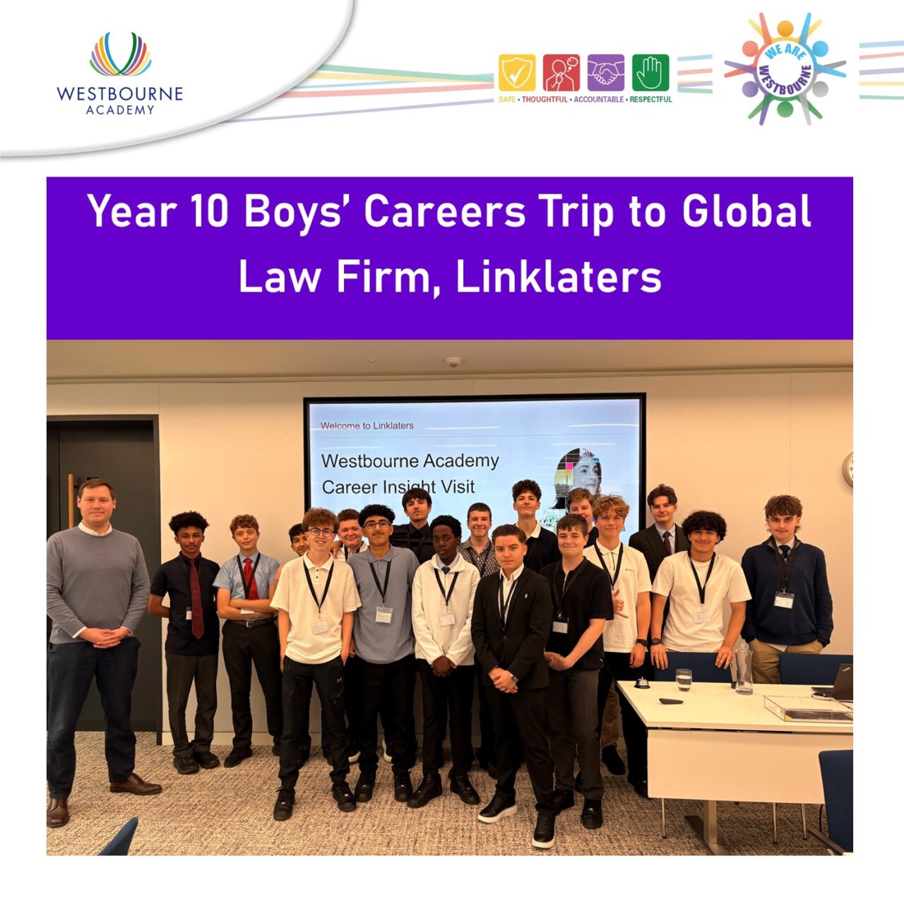 Year 10 Boys’ Careers Trip to Linklaters, London