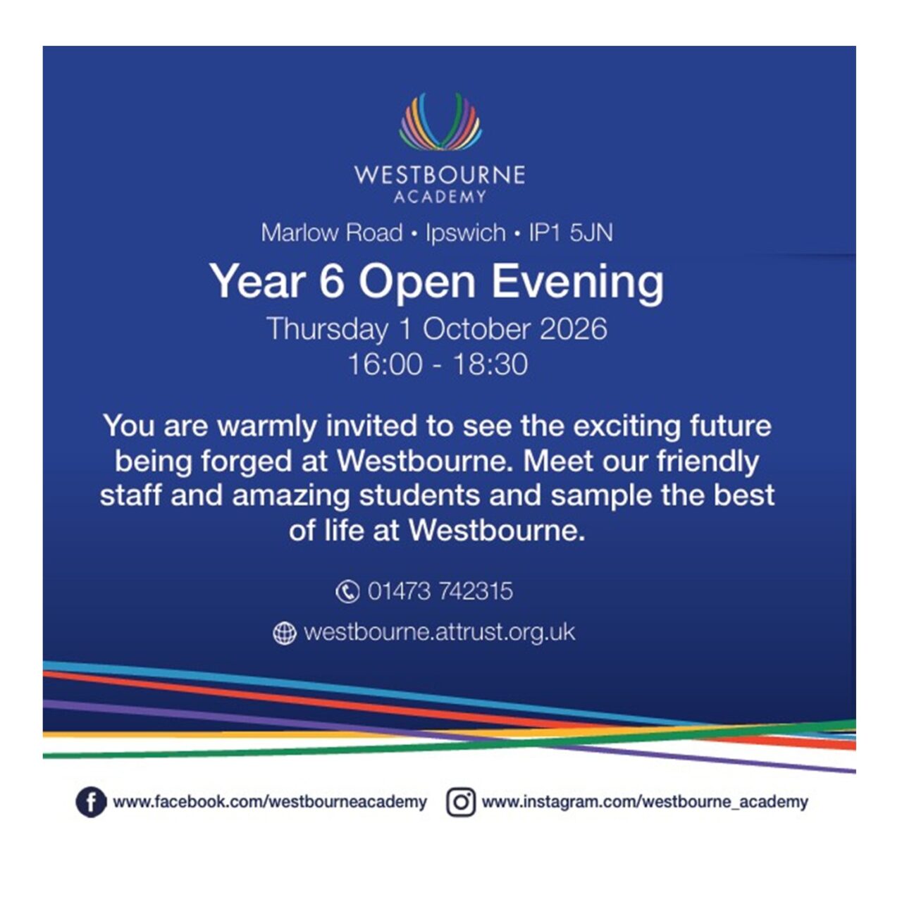 Year 6 Open Evening: Thursday 1st October 2026